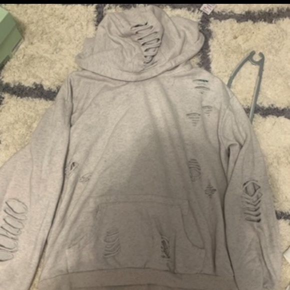 hoodie with rips - Picture 1 of 1